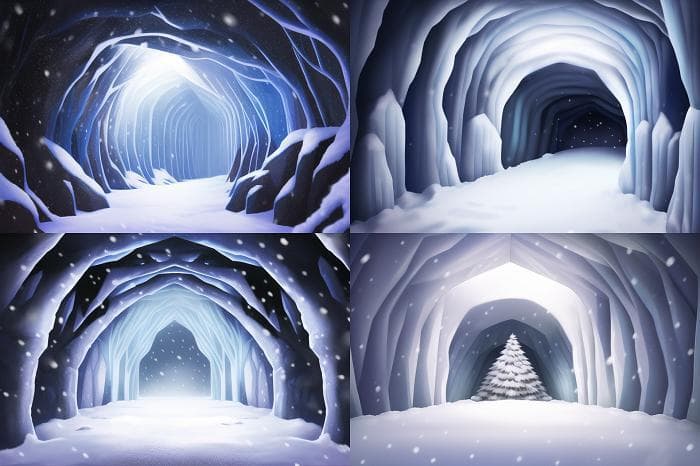 Cave Backgrounds - 200 IMAGES (1920x1280) No Copyright, Anime Style