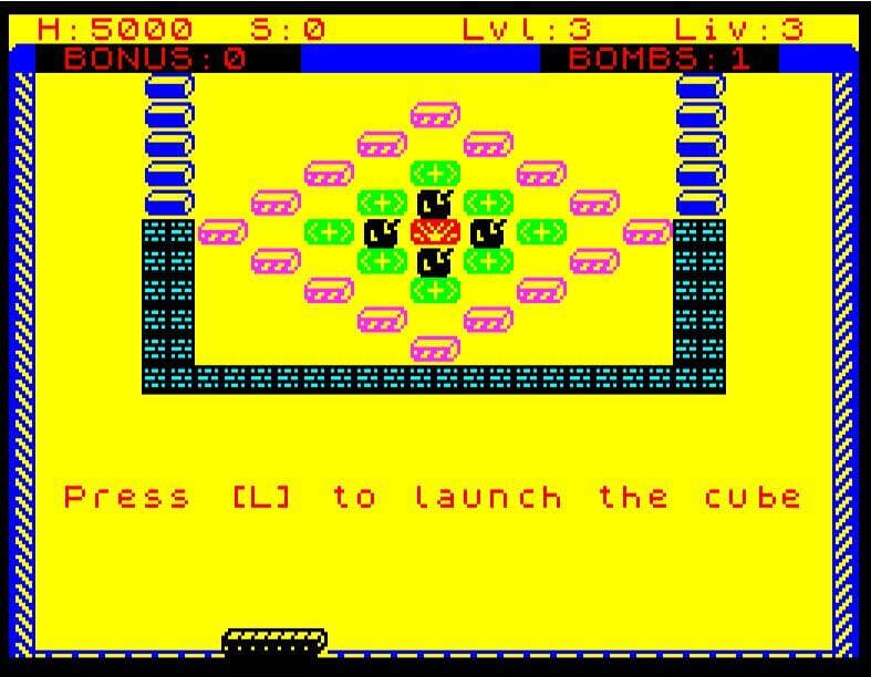 Brickz! (GEOMETRICA - Enhanced) ZX Next screenshot 2