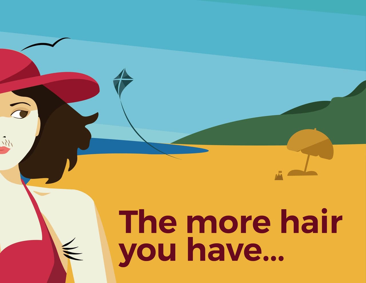 The more hair you have...