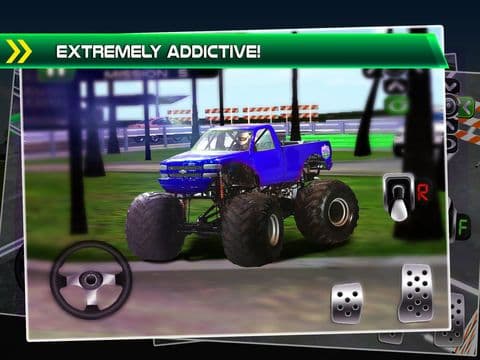 Monster Truck Parking Simulator - 3D Car Bus Driving & Racing Games