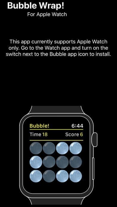 Bubble! A Game for Apple Watch