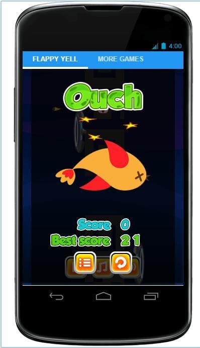 Flappy Yellow Bird screenshot 3