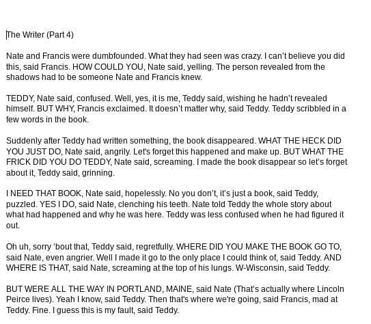 The Writer (Part 4)