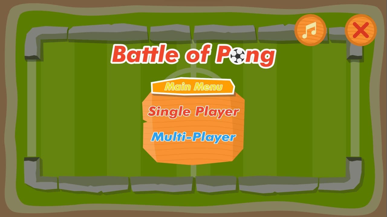 Game Pong 2D screenshot 2