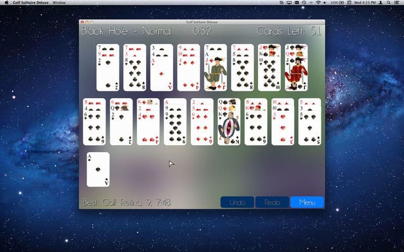 Golf Solitaire Deluxe screenshot 4