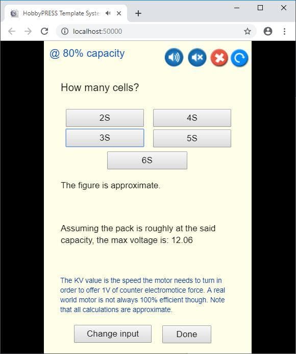 Find the max voltage of a lipo pack