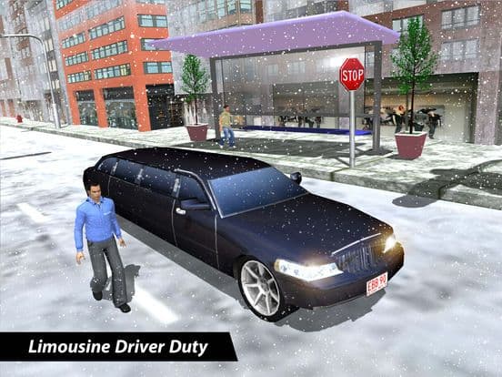 Limo Driver free 3D simulator-Offroad Snow Mania