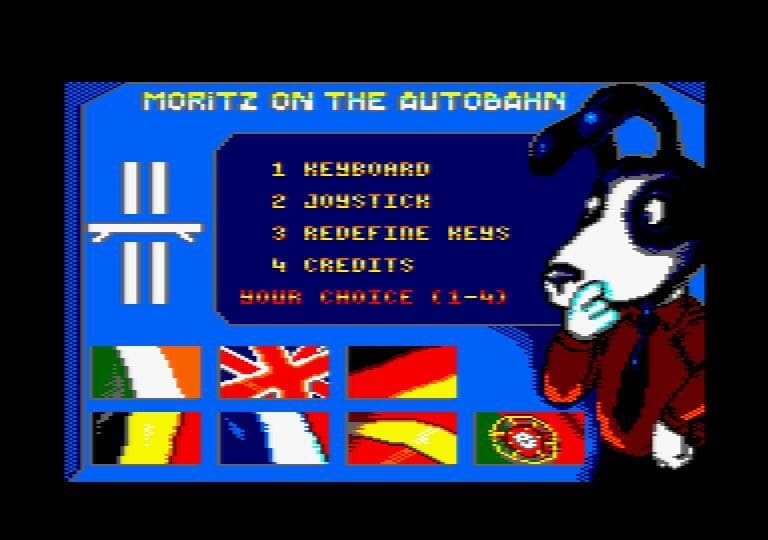 Moritz On The Autobahn (CPC Amstrad 128k) screenshot 4