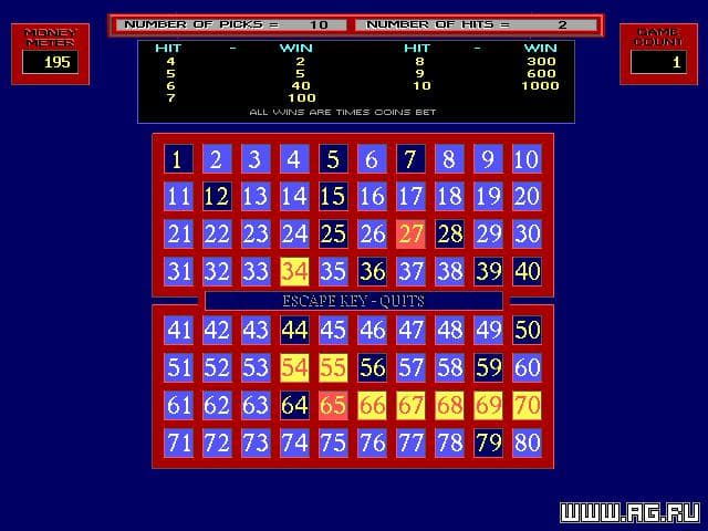 Vegas Knights New Kasino Keno screenshot 2