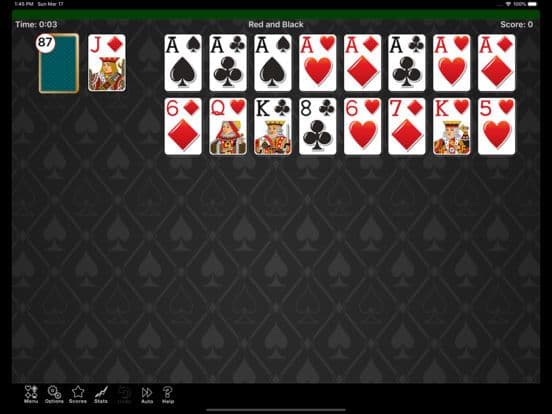 Red and Black Solitaire screenshot 2