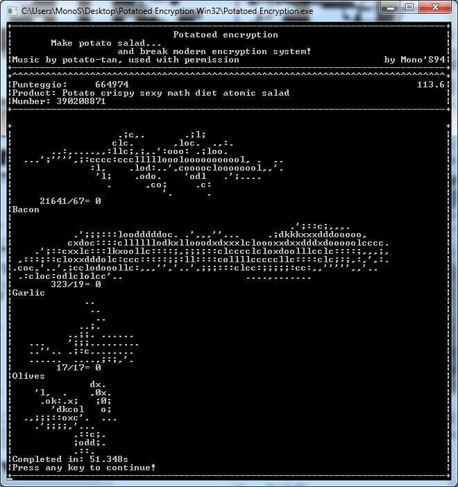 Potatoed Encryption screenshot 4