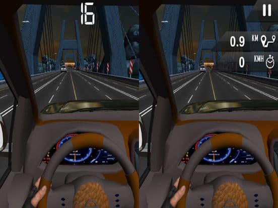 Vr Airborne Car Racer: 3D Virtual Reality 2016 screenshot 3