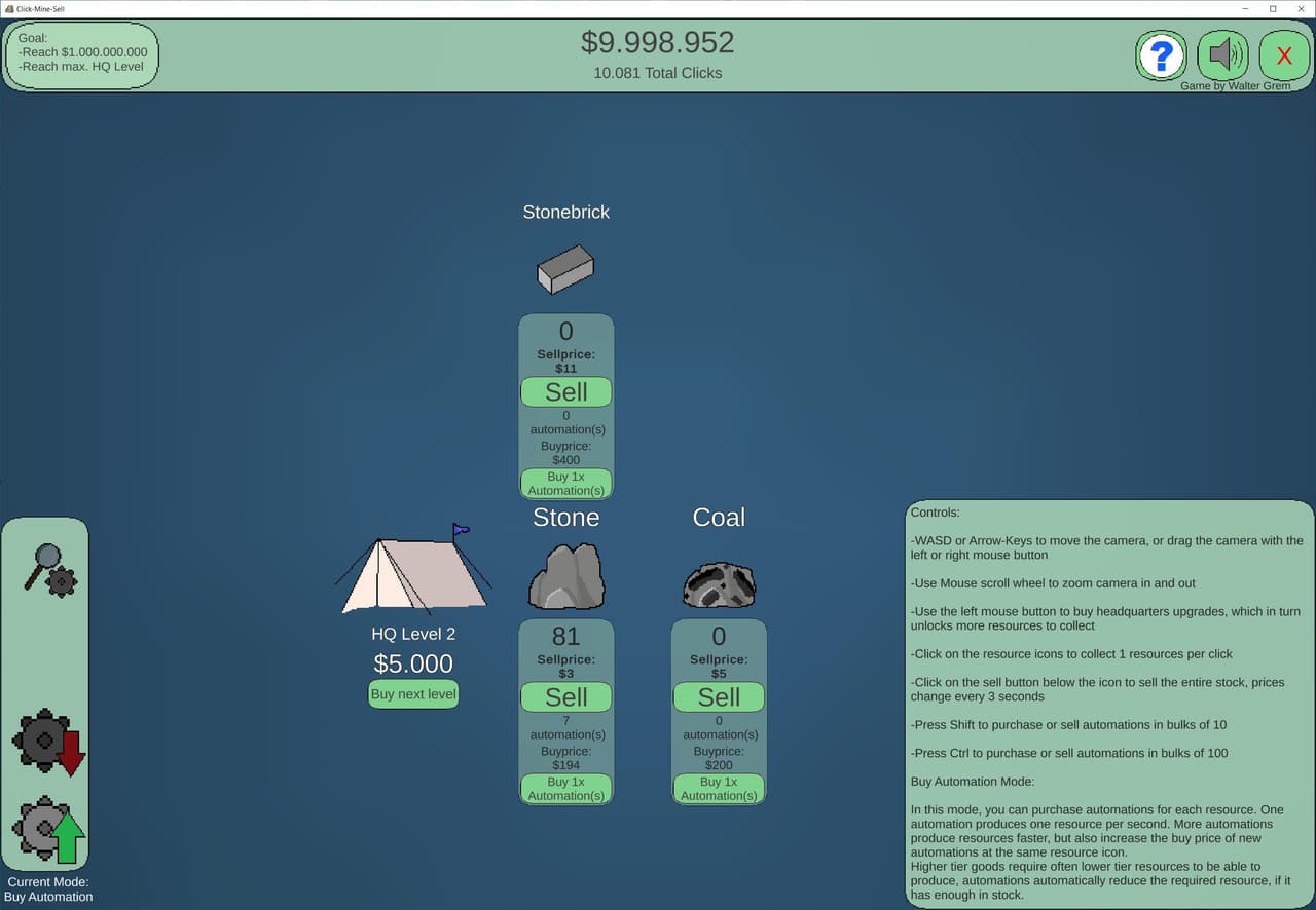 Click-Mine-Sell screenshot 2