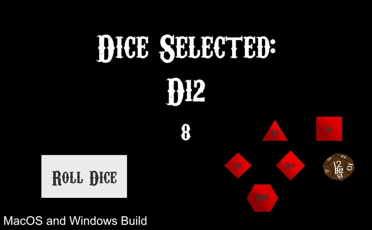 DnD Dice Picker [WebGL]