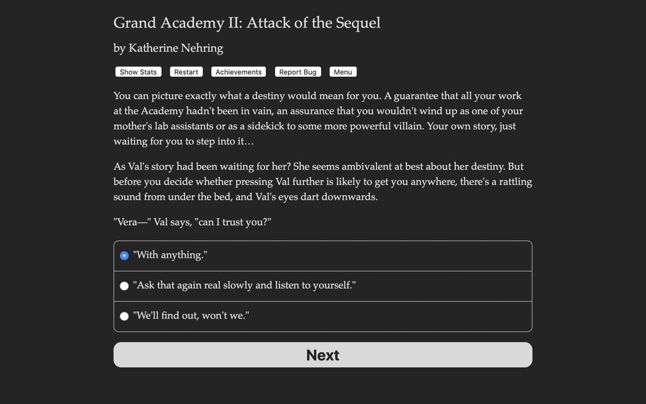 Grand Academy II: Attack of the Sequel screenshot 3