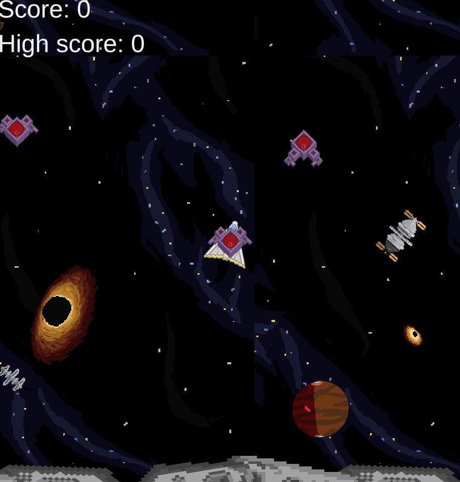 Spaceshooter 2d game screenshot 2