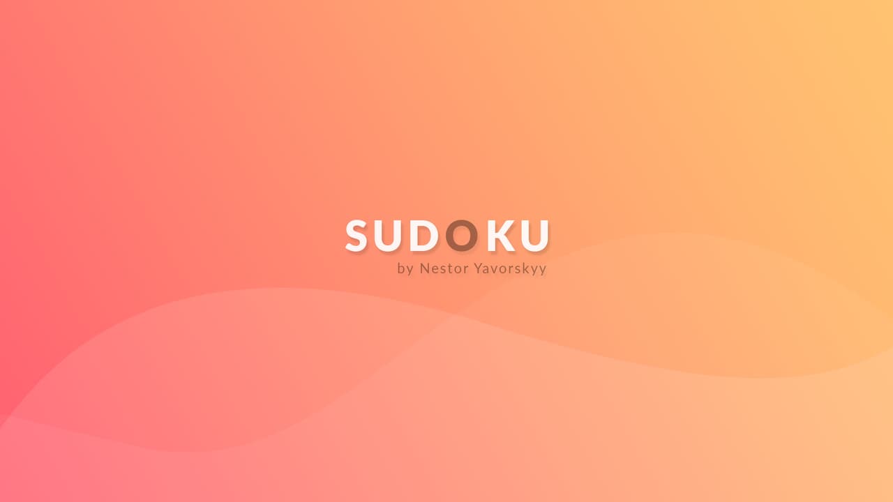 Sudoku by Nestor Yavorskyy