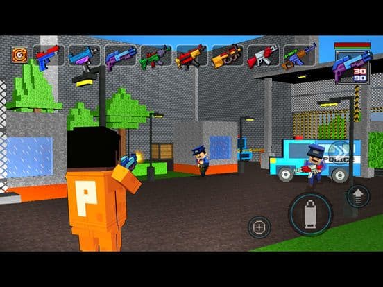 Alcatraz Prison Escape 3D Gangstar Pixel Break-out screenshot 3