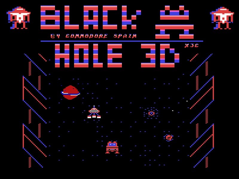 Black Hole 3D (Commodore 64) screenshot 2