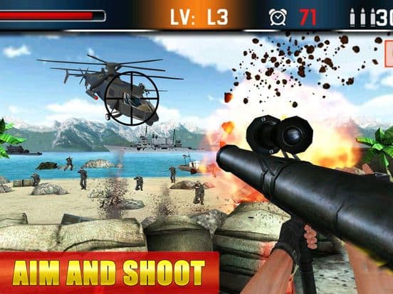 Bazooka Shooting Warefare Aircraft Fire Up Pro screenshot 5