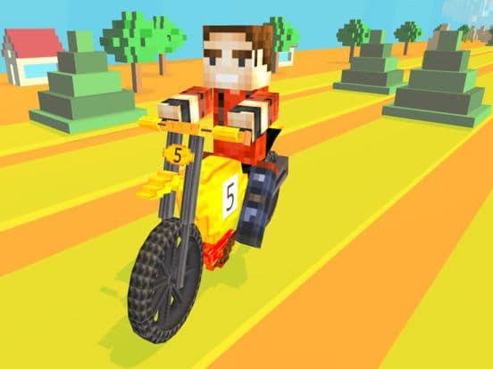 Pixel Moto 3D Turbo Driving Pocket Edition screenshot 2