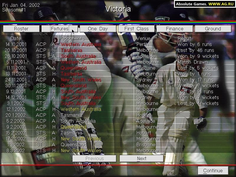 Michael Vaughans Championship Cricket Manager screenshot 5