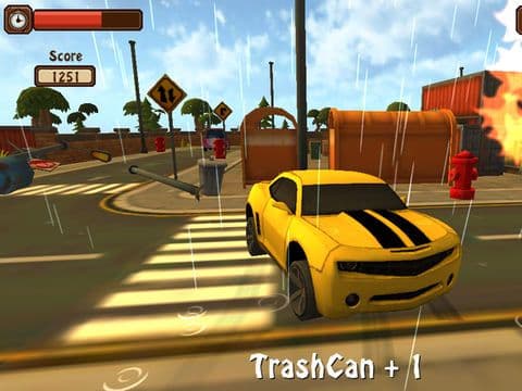 Classic Car City Smash 3D screenshot 3