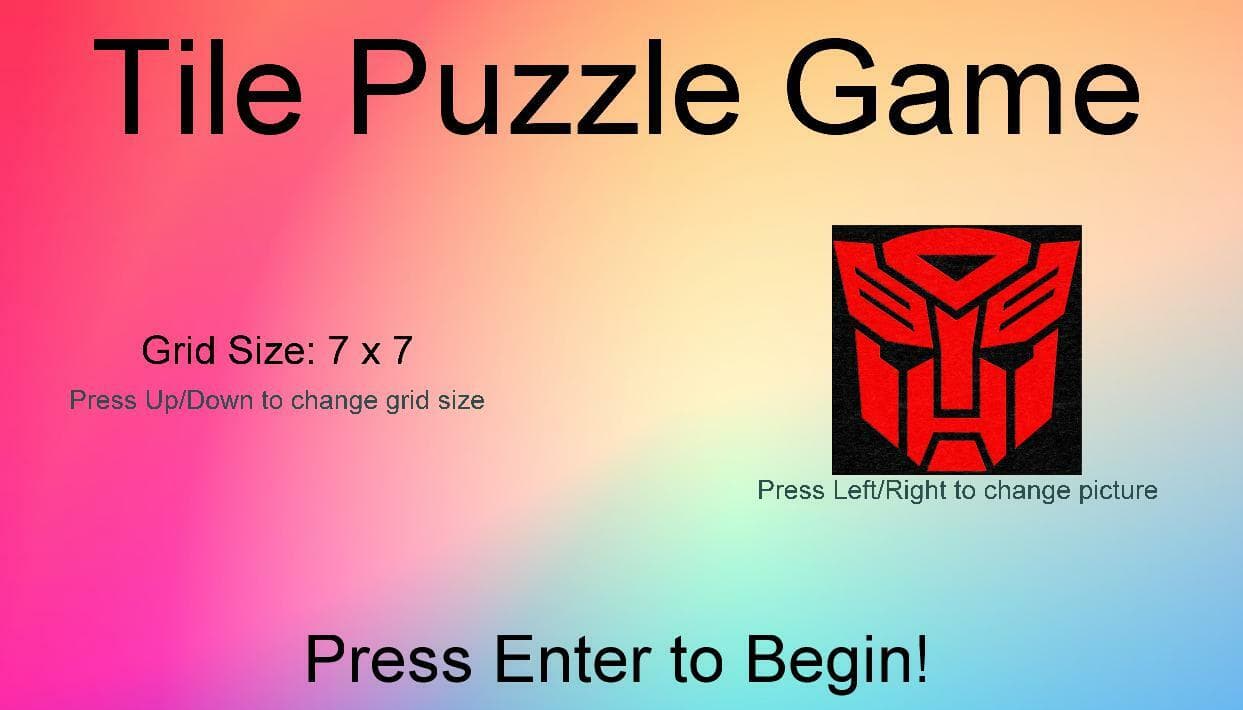 Tile Puzzle Game screenshot 2