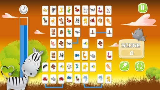 Connect Animals: Onet Kyodai (puzzle tiles game) screenshot 5