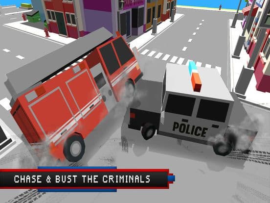 Blocky Police Super Heroes screenshot 2