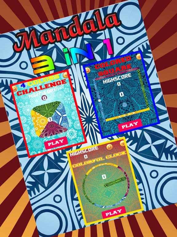 Mandalas Color Circle On Gravity Switch Iq Test screenshot 2
