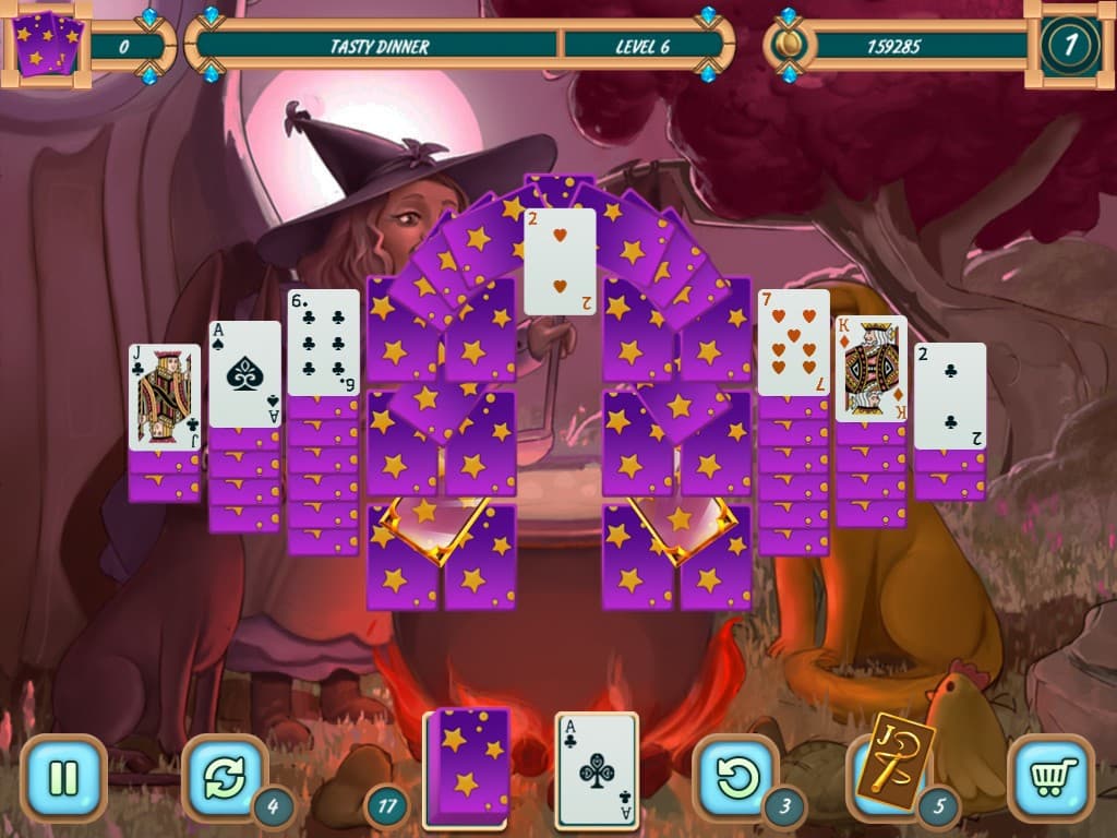 Sweet Solitaire: School Witch screenshot 5
