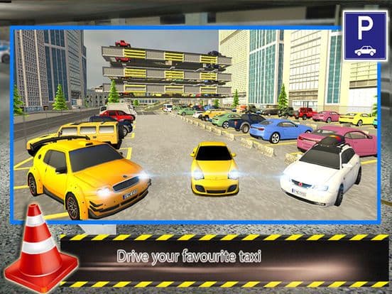 City Mall Taxi Parking 3d: free simulation game screenshot 5