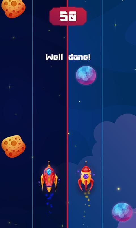 Double Space Race: Arcade racing game in space screenshot 4