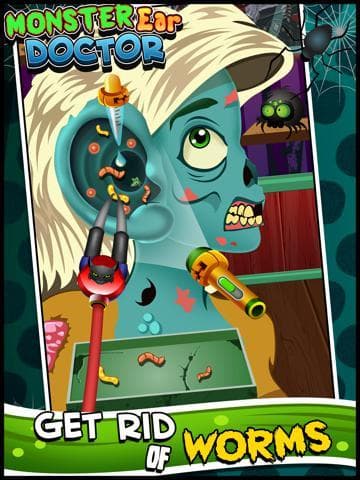 Awesome Demon Ear Doctor Office - Virtual Monster Ear Care Surgery & Makeover Games for Kids screenshot 3