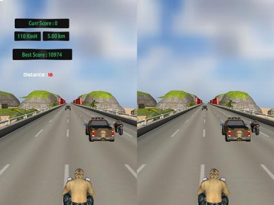 VR US ARMY MOTO RACER screenshot 2