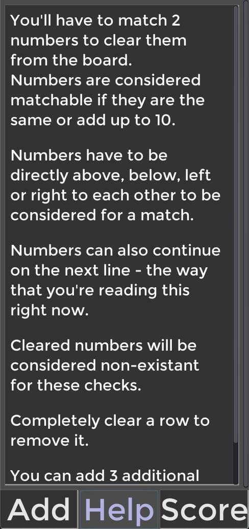 NumGrid screenshot 2