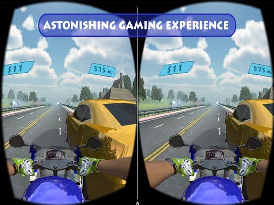 Real Bike Traffic Rider Virtual Reality Glasses screenshot 3