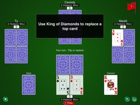 Golf Card Game HD screenshot 2