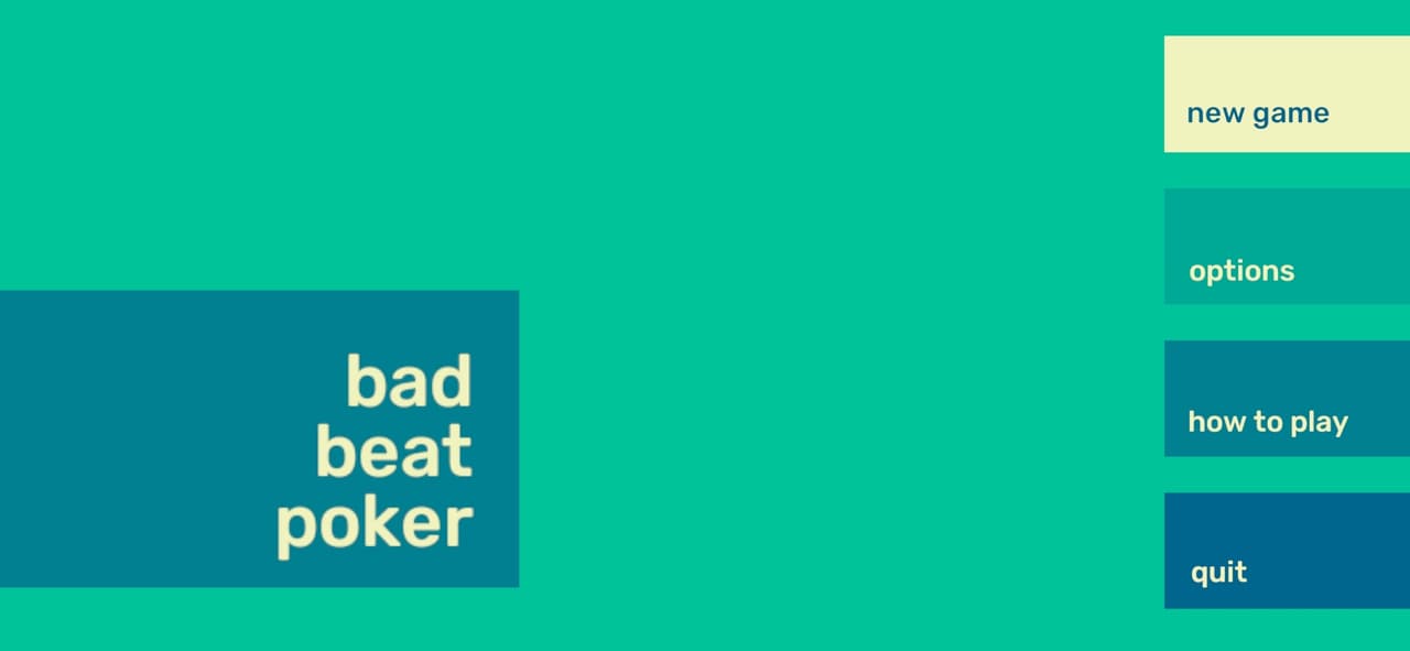 bad beat poker screenshot 2