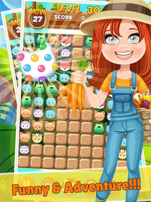 Happy Farm Crush Forest Challenge - Addictive Swap Match 3 Animals Fun Puzzles Games Free screenshot 5