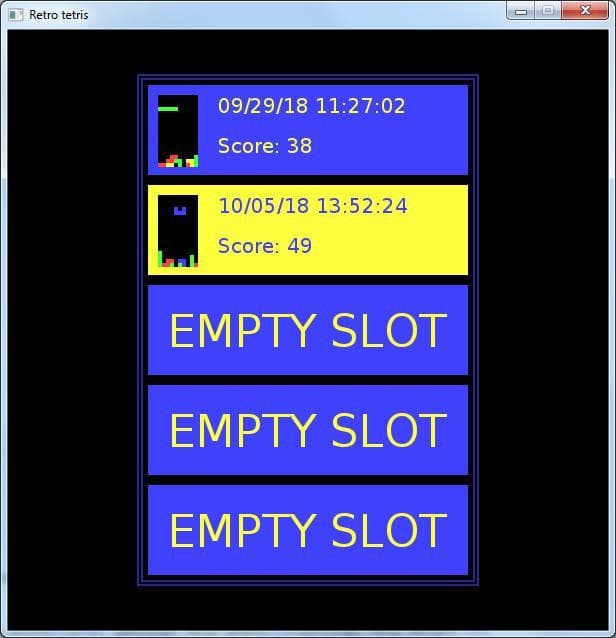 Retro Tetris