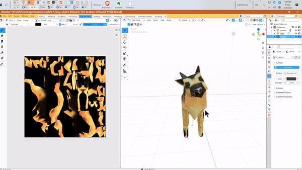 Low Poly Dog Type 1 screenshot 3