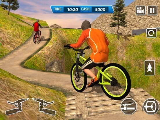 Offroad bicycle rider - uphill mountain BMX rider screenshot 3