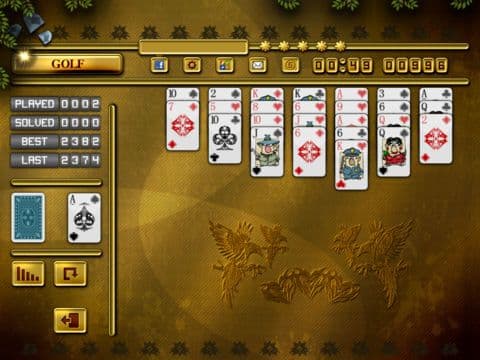 ACC Solitaire [ Golf ] HD Free - Classic Card Game for iPad & iPhone screenshot 3