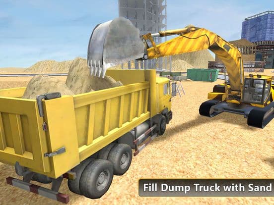 Heavy Excavator Dump Truck - Construction Machinery Driving Simulator screenshot 3