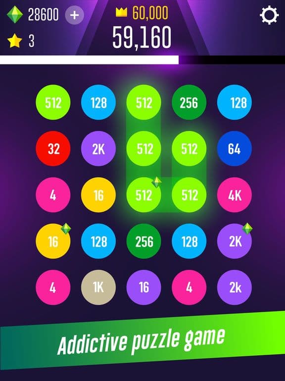 2048 connect: 2 & 2 game screenshot 3
