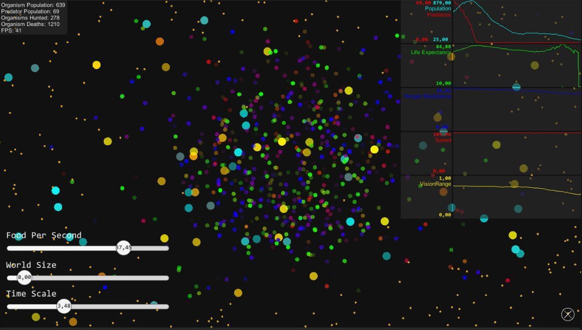 Ecosystem Simulation screenshot 3