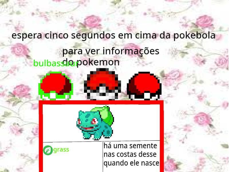 Mini pokedex de iniciais.