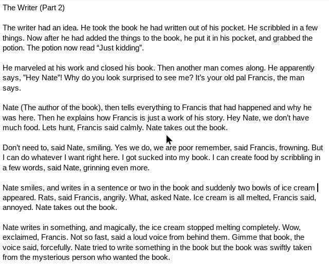 The Writer (Part 2)